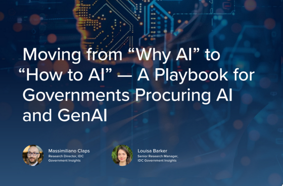 IDC – Moving from "Why AI" to "How to AI" 