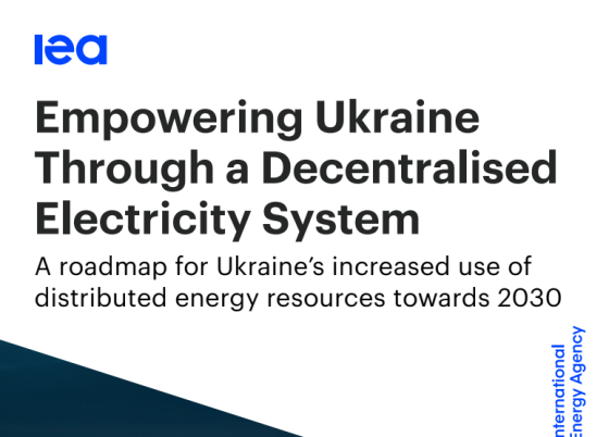 IEA – Empowering Ukraine Through a Decentralised Electricity System 