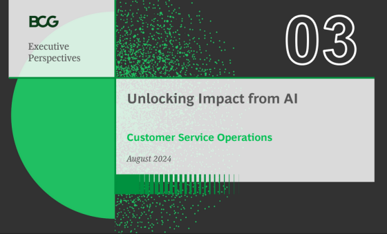 BCG – Unlocking Impact from AI: Customer Service Operations 