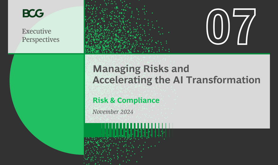 BCG – Managing Risks and Accelerating the AI Transformation, BCG ...