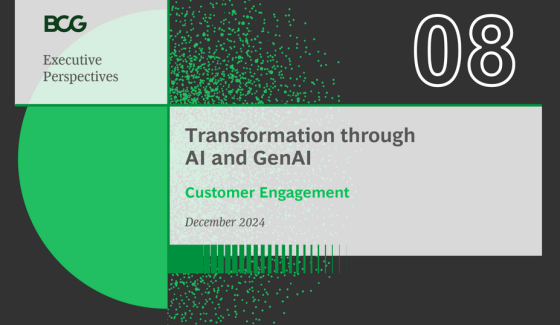 BCG – Transformation through AI and GenAI: Customer Engagement, Dec 2024 