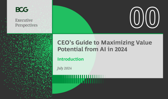 BCG – CEO’s Guide to Maximizing Value Potential from AI in 2024 