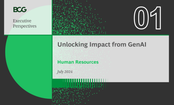 BCG – Unlocking Impact from GenAI in Human Resources, Jul 2024 