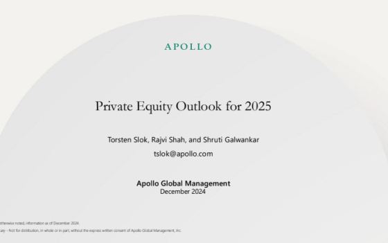 Apollo Global Management – Private Equity, Outlook 2025 