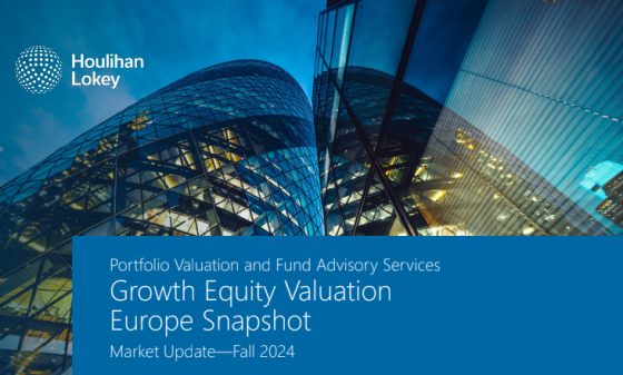 Houlihan Lokey – Growth Equity Valuation: Europe Snapshot Portfolio 