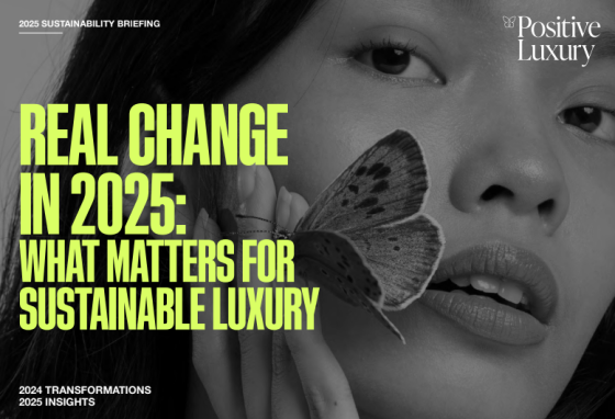 Positive Luxury – Real Change Report 2025: What Matters for Sustainable 