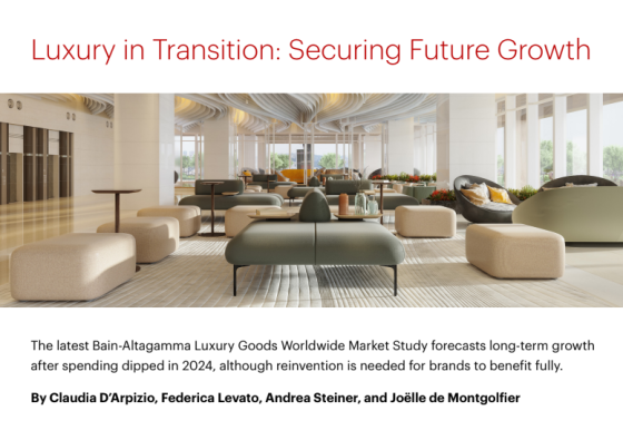 Bain & Company – Luxury in Transition: Securing Future Growth, 2025 