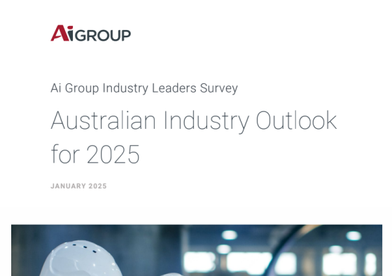 Aigroup – Australian Industry Outlook for 2025, Jan 2025 