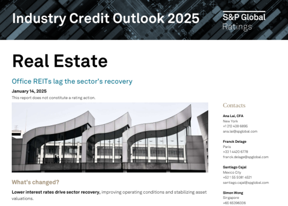 S&P Global – Real Estate Industry Credit Outlook, 2025 