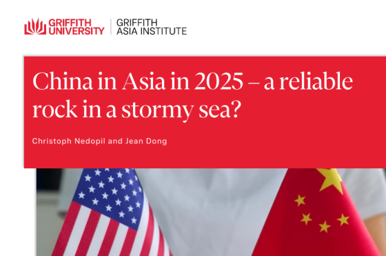 Griffith University – China in Asia in 2025 