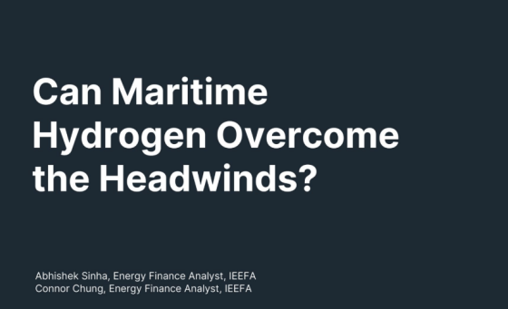 IEEFA – Can Maritime Hydrogen Overcome the Headwinds, Feb 2025 