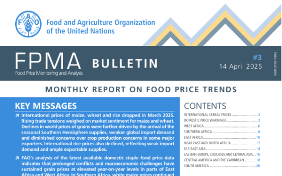 FAO – Monthly Report on Food Price Trends 