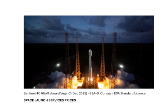 Nédhir SAHLI and Pierre Lionnet – Space Launch Services Prices 