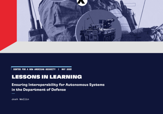 CNAS – Ensuring Interoperability for Autonomous Systems in the Department of Defense 