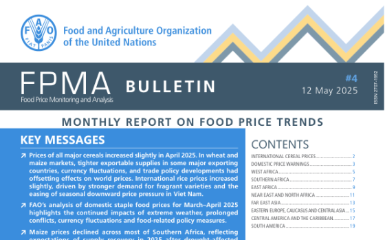 FAO – Monthly Report on Food Price Trends, May 2025 
