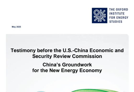 OIES – Testimony Before the U.S.-China Economic and Security Review Commission 