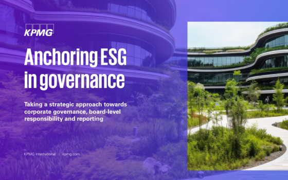 KPMG – Anchoring ESG in Governance 