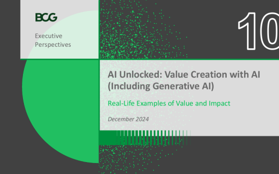 BCG – AI Unlocked: Value Creation with AI (Including Generative AI), Dec 
