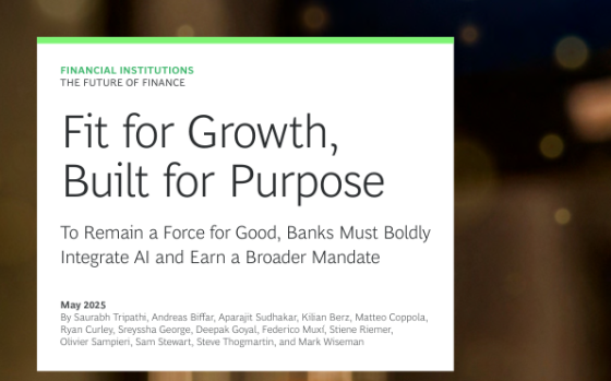 BCG – The Future of Finance: Fit for Growth, Built for Purpose, May 
