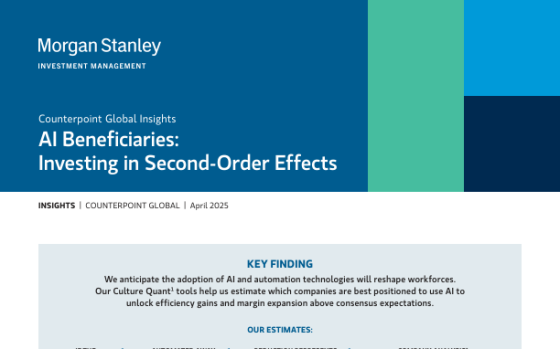 Counterpoint Global – AI Beneficiaries: Investing in Second-Order Effects 