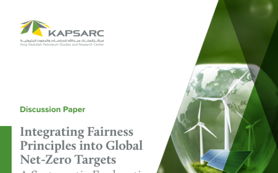 KAPSARC – Integrating Fairness Principles into Global Net-Zero Targets 
