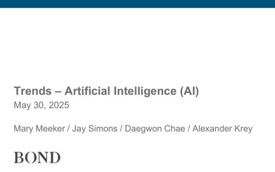 BOND – Trends in Artificial Intelligence, May 2025 