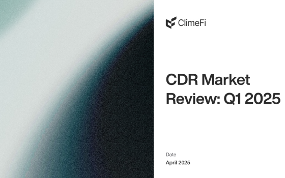 ClimeFi – CDR Market Review, Apr 2025 