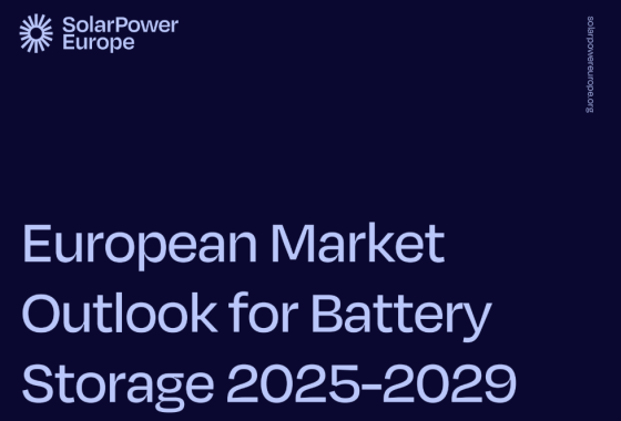 SolarPower Europe – European Market Outlook for Battery Storage, 2025-2029 
