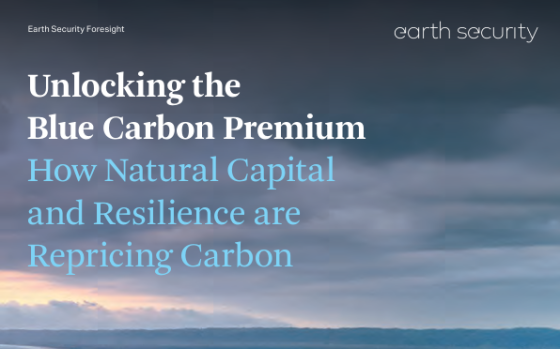 Earth Security – Unlocking the Blue Carbon Premium, 2025 