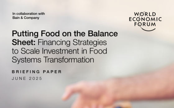 World Economic Forum – Putting Food on the Balance Sheet 