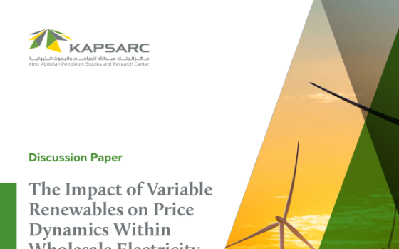 KAPSARC – The Impact of Variable Renewables on Price Dynamics Within Wholesale Electricity Markets 