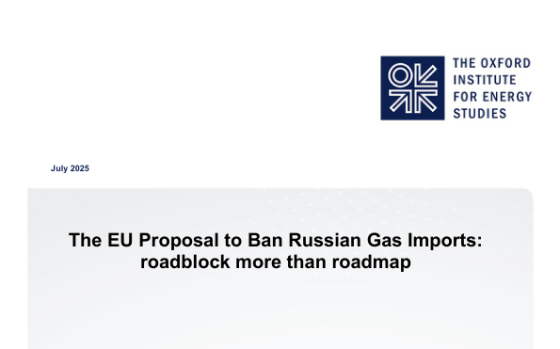 OIES – The EU Proposal to Ban Russian Gas Imports: Roadblock More Than Roadmap 
