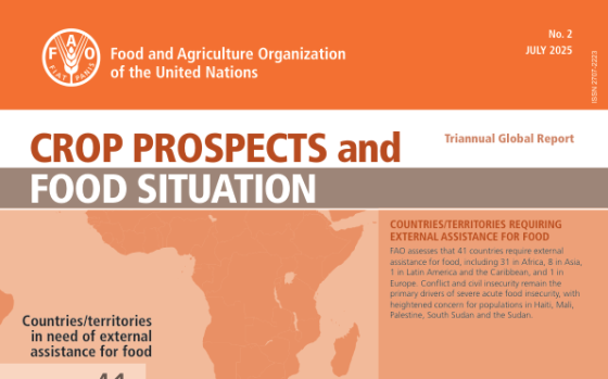 FAO – Crop Prospects and Food Situation, Jul 2025 