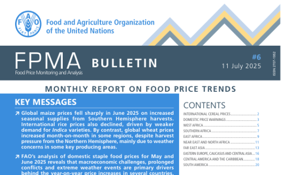 FAO – Monthly Report on Food Price Trends, Jul 2025 