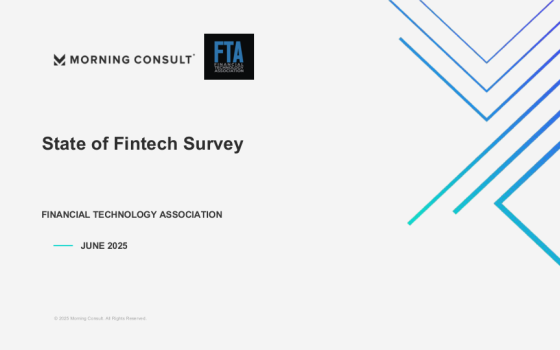 Morning Consult – State of Fintech Survey, Jun 2025 