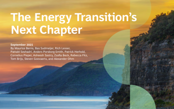 BCG – The Energy Transition’s Next Chapter, Sep 2025 