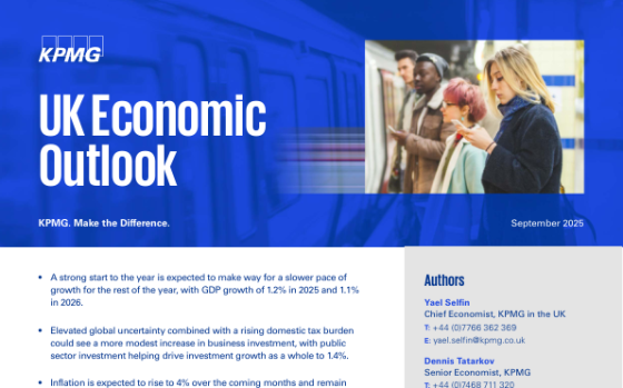 KPMG – UK Economic Outlook, Sep 2025 