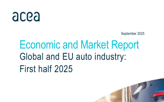 ACEA – Economic and Market Report: Global and EU Auto Industry, First Half 2025 