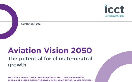 ICCT – Aviation Vision 2050: The Potential for Climate-Neutral Growth 