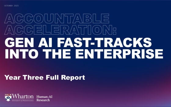 Wharton Human-AI Research – Gen AI Fast-Tracks into the Enterprise 