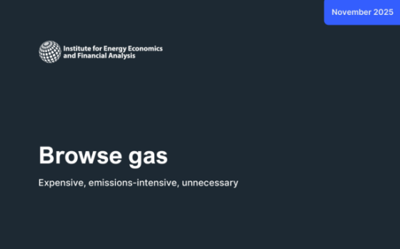 IEEFA – Browse Gas: Expensive, Emissions-Intensive, Unnecessary, Nov 2025 
