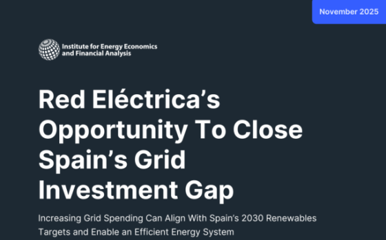IEEFA – Red Eléctrica’s Opportunity to Close Spain’s Grid Investment Gap 