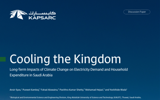 KAPSARC – Cooling the Kingdom: Long-Term Impacts of Climate Change on Electricity Demand and Household Expenditure in Saudi Arabia 
