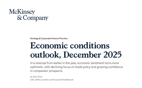 McKinsey – Economic Conditions Outlook, Dec 2025 