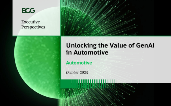BCG – Unlocking the Value of GenAI in Automotive, Oct 2025 