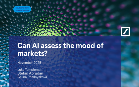Deutsche Bank Research – Can AI Assess the Mood of Markets? 
