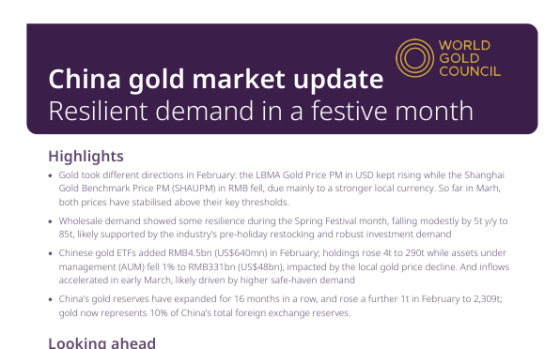 WGC – China Gold Market Update, Feb 2026 