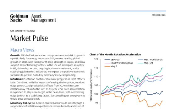 Goldman Sachs – Market Pulse, Mar 2026 