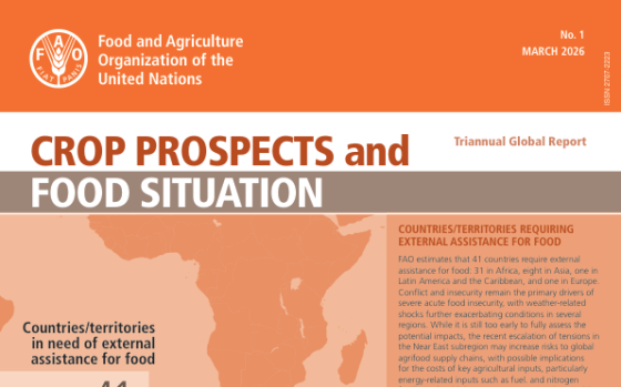 FAO – Crop Prospects and Food Situation, Mar 2026 