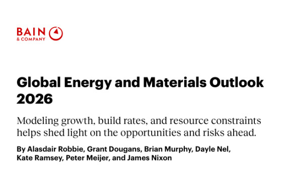 Bain & Company – Global Energy and Materials Outlook, 2026 
